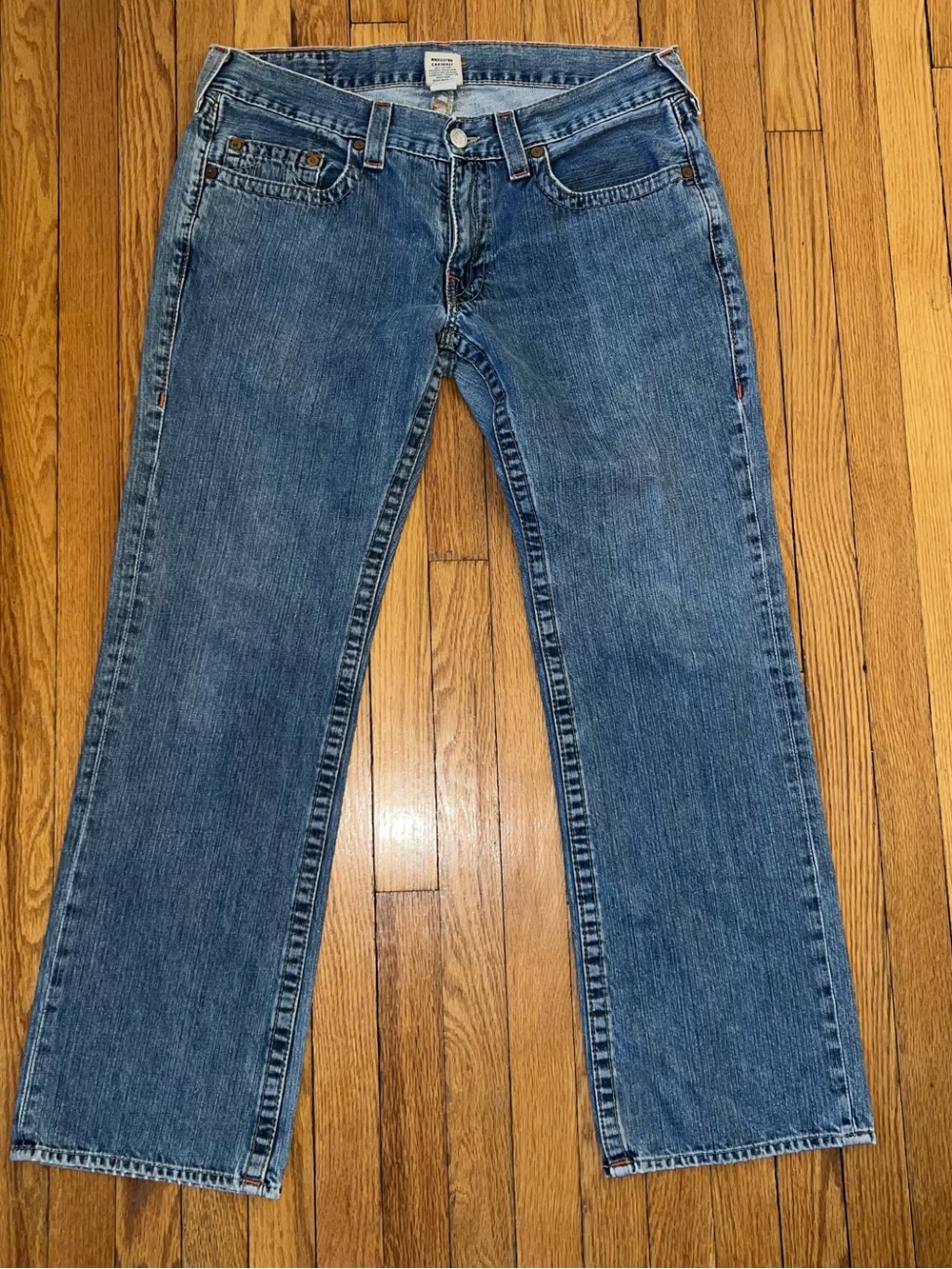 True Religion Women's Blue Straight Jeans